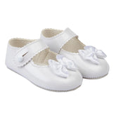 Early Days Pre-Walker White Bow Patent Shoes